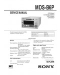 Сервисная инструкция Sony MDS-B6P