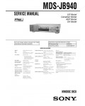 Сервисная инструкция Sony MDS-JB940