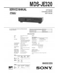 Сервисная инструкция Sony MDS-JE320