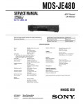 Сервисная инструкция Sony MDS-JE480