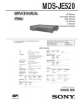 Сервисная инструкция Sony MDS-JE520