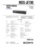 Сервисная инструкция Sony MDS-JE780