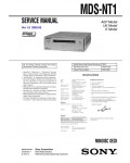Сервисная инструкция Sony MDS-NT1