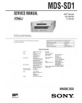Сервисная инструкция Sony MDS-SD1