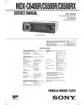 Сервисная инструкция Sony MDX-C6400R, MDX-C6500R, MDX-C6500RX