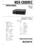 Сервисная инструкция Sony MDX-C800REC