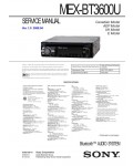 Сервисная инструкция Sony MEX-BT3600U