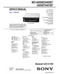 Сервисная инструкция SONY MEX-N4000BE, N4000BT, N4050BT, N4070BT