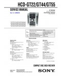 Сервисная инструкция Sony MHC-GT55