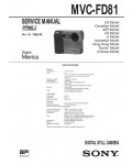 Сервисная инструкция Sony MVC-FD81