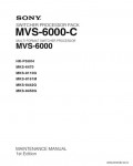 Сервисная инструкция SONY MVS-6000-C, MM, 1st-edition