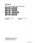 Сервисная инструкция SONY MVS-6520, MM, SERIES, 1st-edition, REV.1