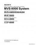 Сервисная инструкция SONY MVS-8000, SYSTEM, SSM, 1st-edition