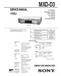 Сервисная инструкция Sony MXD-D3