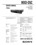 Сервисная инструкция Sony MXD-D5C