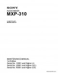 Сервисная инструкция SONY MXP-310, MM, 1st-edition