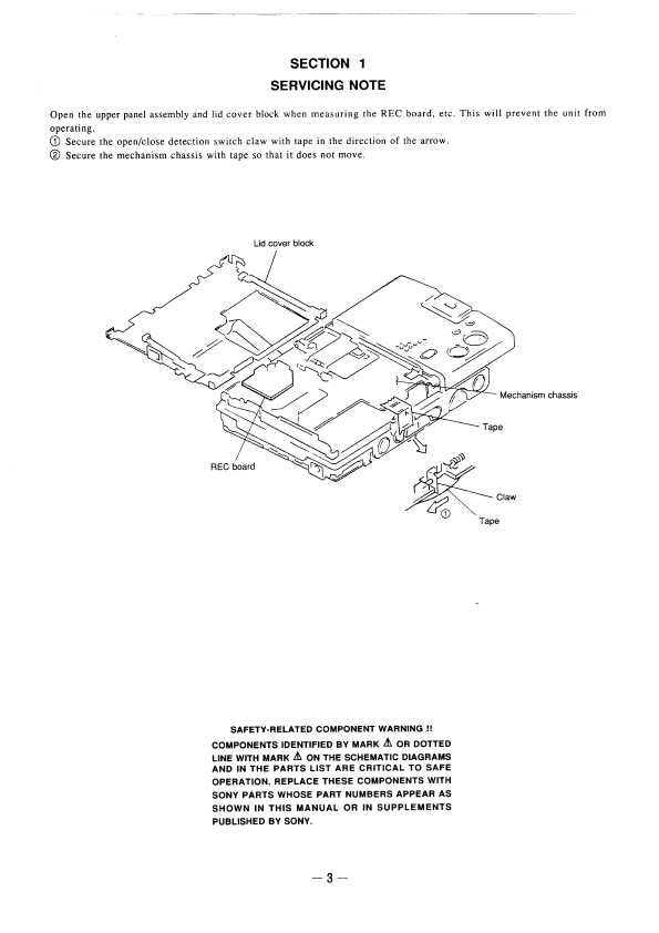 Сервисная инструкция Sony MZ-B3