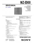 Сервисная инструкция Sony MZ-E900