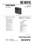 Сервисная инструкция Sony MZ-NE410