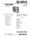 Сервисная инструкция Sony MZ-NF610