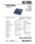 Сервисная инструкция Sony MZ-R909