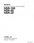 Сервисная инструкция SONY NSR-100, SSM VOL.2, 1st-edition