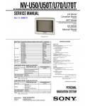 Сервисная инструкция Sony NV-U50T, NV-U70T