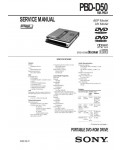 Сервисная инструкция Sony PBD-D50
