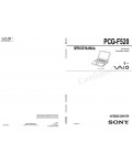 Сервисная инструкция Sony PCG-F520