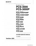 Сервисная инструкция SONY PCS-3000, SSM, 1st-edition