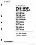 Сервисная инструкция SONY PCS-5000 VOL.2, 1st-edition