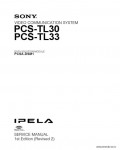Сервисная инструкция SONY PCS-TL30, TL33, 1st-edition, REV.2
