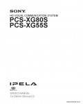 Сервисная инструкция SONY PCS-XG80S, 1st-edition, REV.2