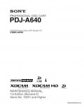 Сервисная инструкция SONY PDJ-A640, MM, 1st-edition, REV.2