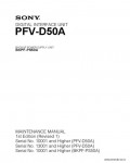 Сервисная инструкция SONY PFV-D50A, MM, 1st-edition, REV.1