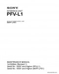 Сервисная инструкция SONY PFV-L1, MM, 1st-edition, REV.1