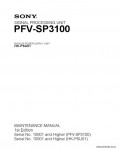 Сервисная инструкция SONY PFV-SP3100, MM