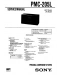 Сервисная инструкция Sony PMC-205L