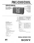 Сервисная инструкция Sony PMC-D305, PMC-D305L