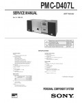 Сервисная инструкция Sony PMC-D407L