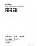 Сервисная инструкция SONY PMW-400, 580