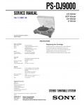 Сервисная инструкция Sony PS-DJ9000