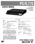Сервисная инструкция Sony PS-FL770
