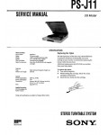 Сервисная инструкция Sony PS-J11