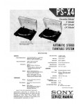 Сервисная инструкция Sony PS-X4