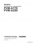 Сервисная инструкция SONY PVM-A170, A250, FSM