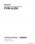 Сервисная инструкция SONY PVM-A250