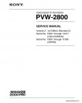 Сервисная инструкция SONY PVW-2800 VOL.2, 1st-edition, REV.2