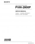Сервисная инструкция SONY PVW-2800P VOL.1, 1st-edition, REV.1