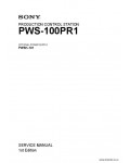 Сервисная инструкция SONY PWS-100PR1